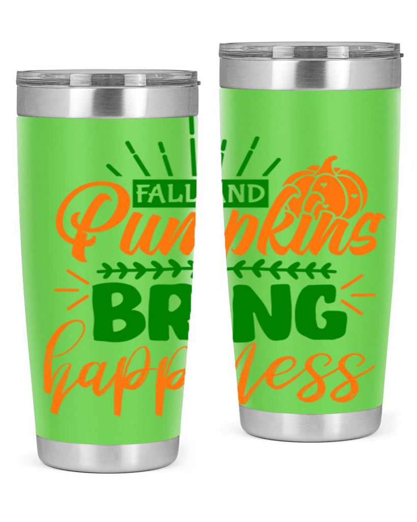Fall and Pumpkins Bring Happiness 85#- fall- Tumbler