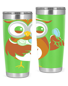 Funny Owl Contact Lens Case A TurtleRabbit 6#- owl- Tumblers