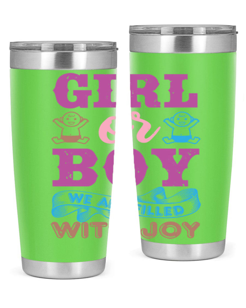 Girl or boy we are filled with joy Style 38#- baby shower- tumbler