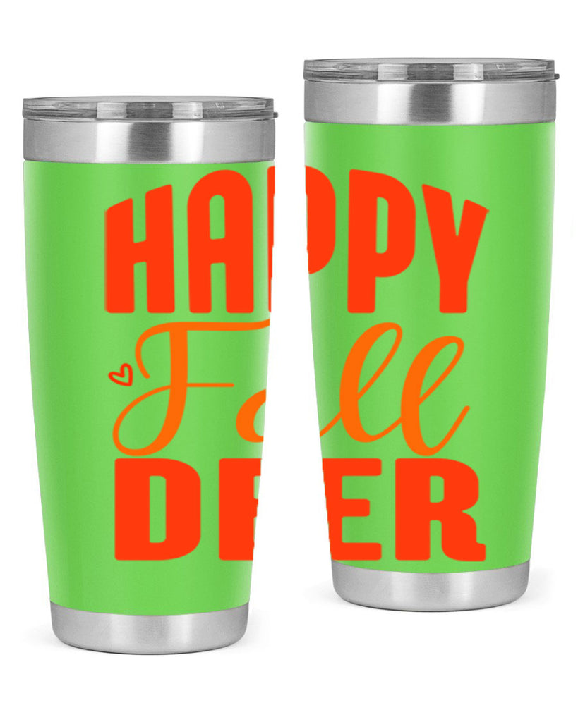 Happy Fall Deer Design 218#- fall- Tumbler