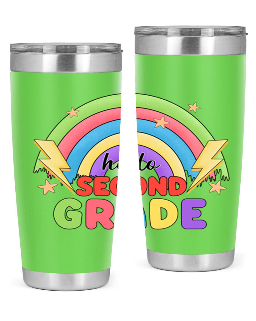 Hello 2nd Grade Rainbow 12#- second grade- Tumbler