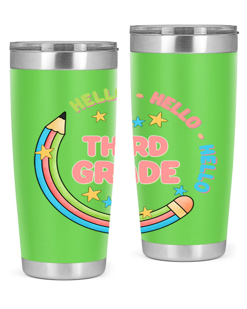 Hello 3rd Grade Pencil 10#- 3rd grade- Tumbler