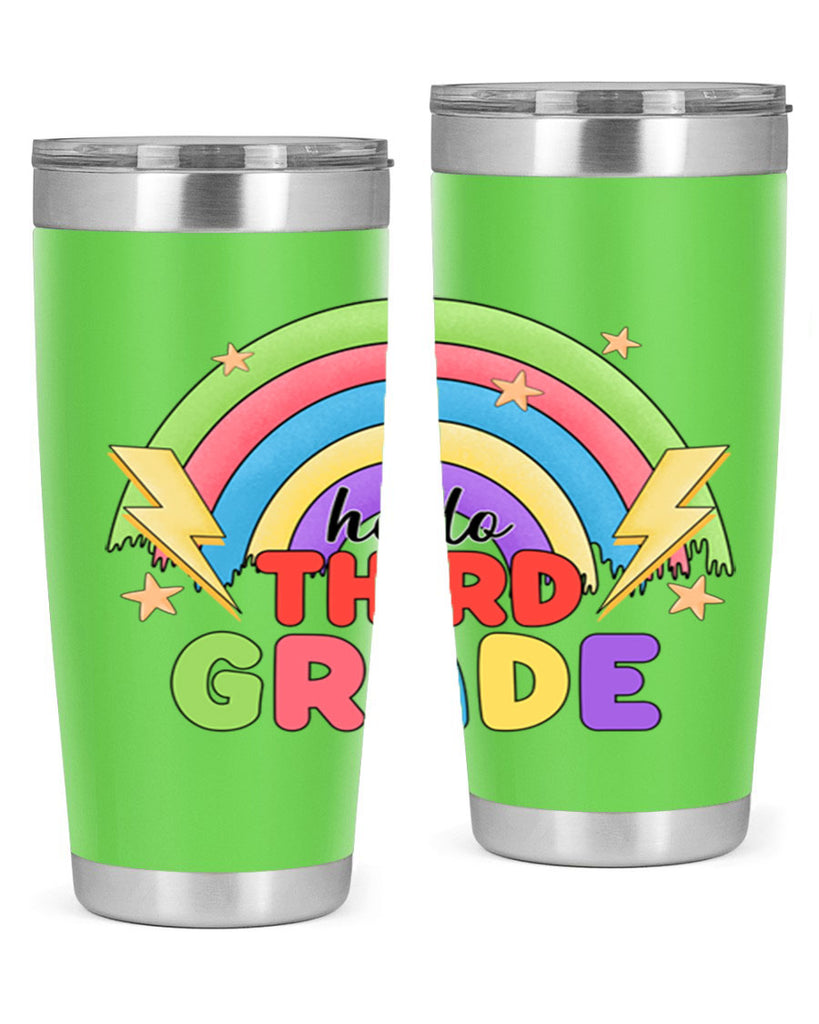 Hello 3rd Grade Rainbow 12#- 3rd grade- Tumbler