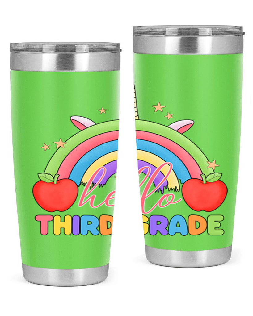 Hello 3rd Grade Unicorn Rainbow 13#- 3rd grade- Tumbler