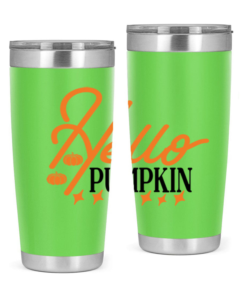 Hello Pumpkin 293#- fall- Tumbler