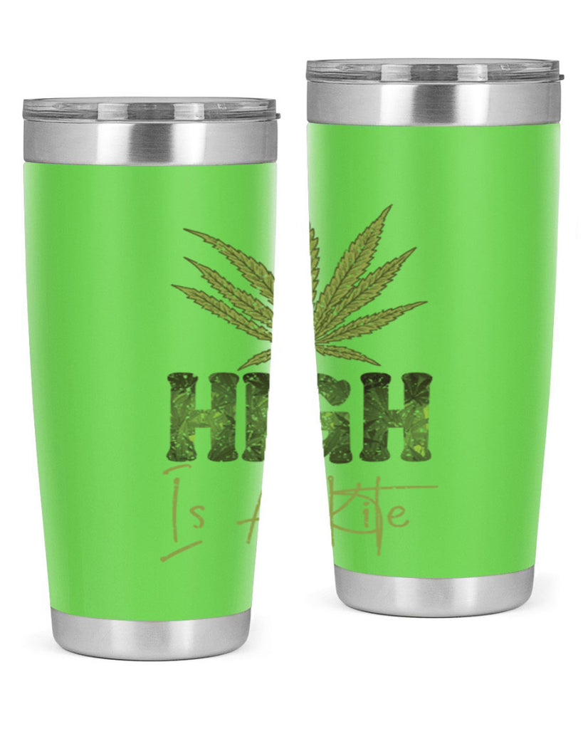 High Is A Kite Sublimation 115#- marijuana- Tumbler