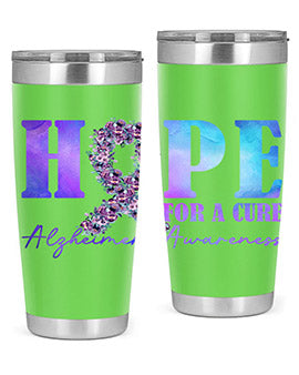 Hope For A Cure AlzheimerS Awareness 163#- alzheimers- Tumbler