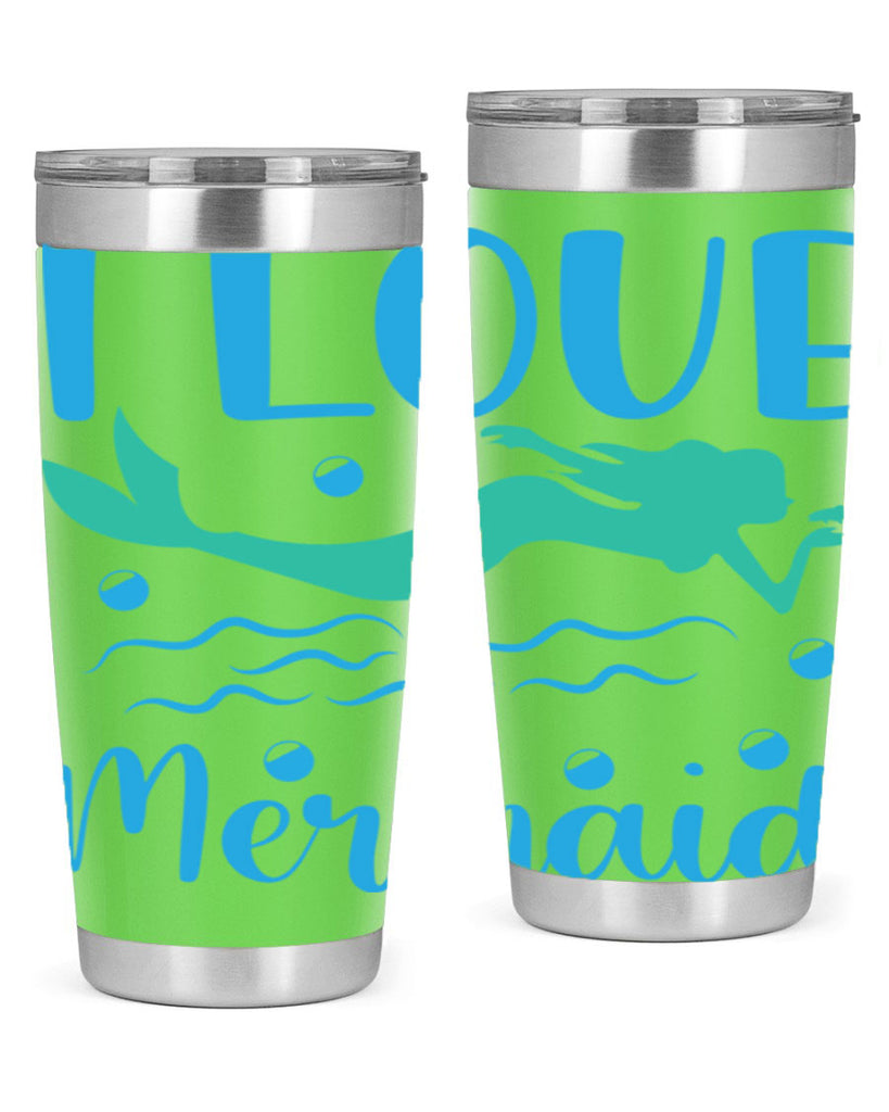 I Love Mermaid Design 231#- mermaid- Tumbler