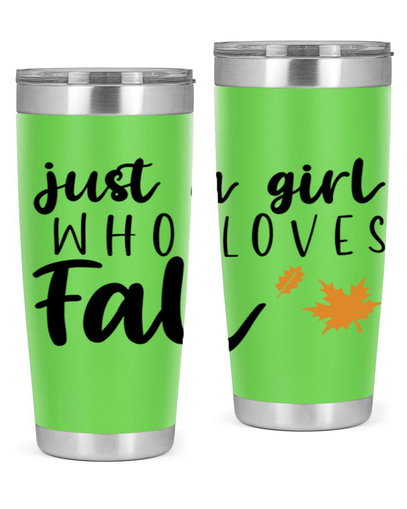 Just A Girl Who Loves Fall 380#- fall- Tumbler