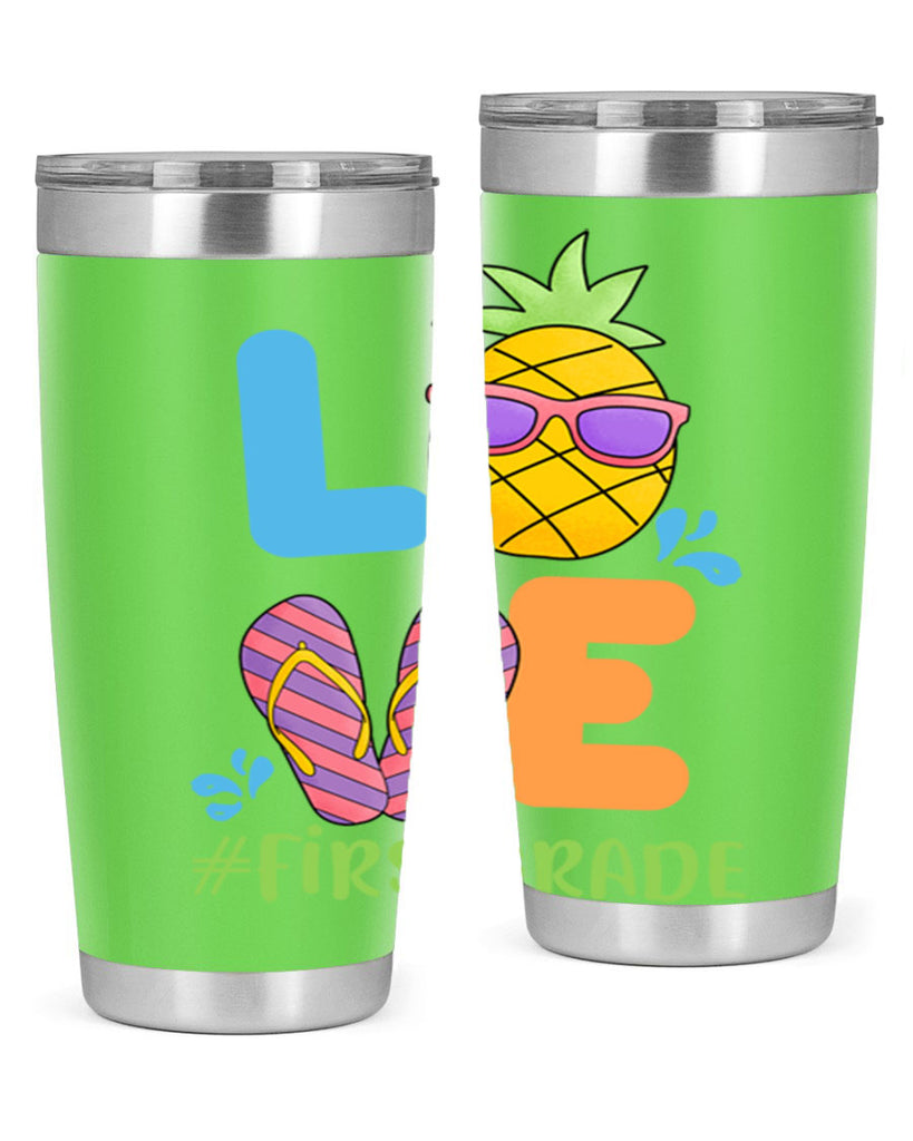 LOVE 1st Grade Summer Pineapple 8#- 1st grade- Tumbler