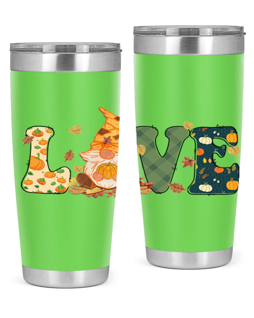 LOVEFallAutumnGnome 415#- fall- Tumbler