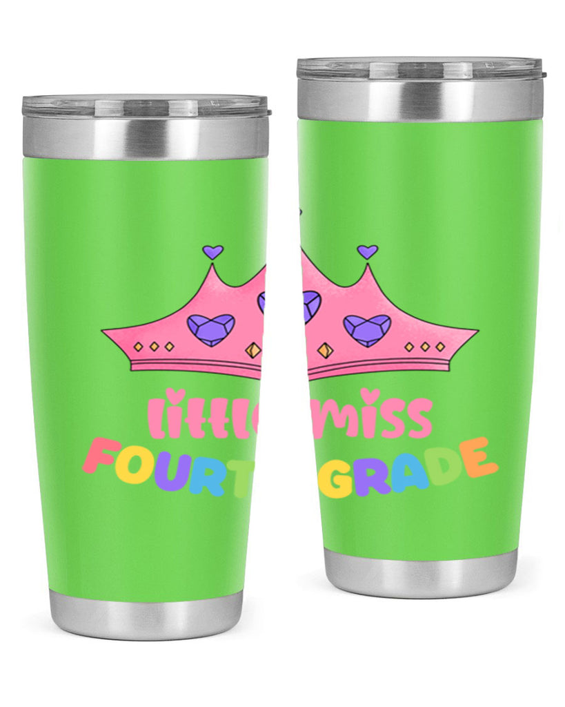 Little Miss 4th Grade 17- 4th  grade- Tumbler