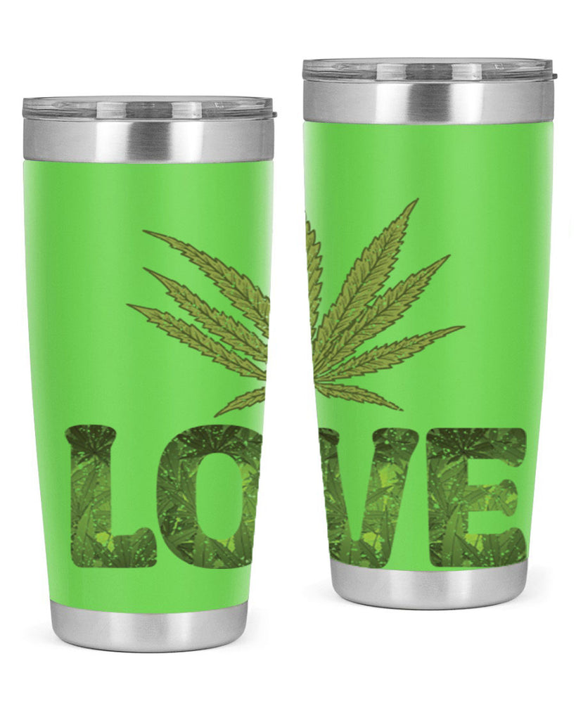 Love Sublimation 192#- marijuana- Tumbler