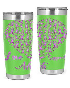 Love Suppor Advocae AlzheimerS 194#- alzheimers- Tumbler