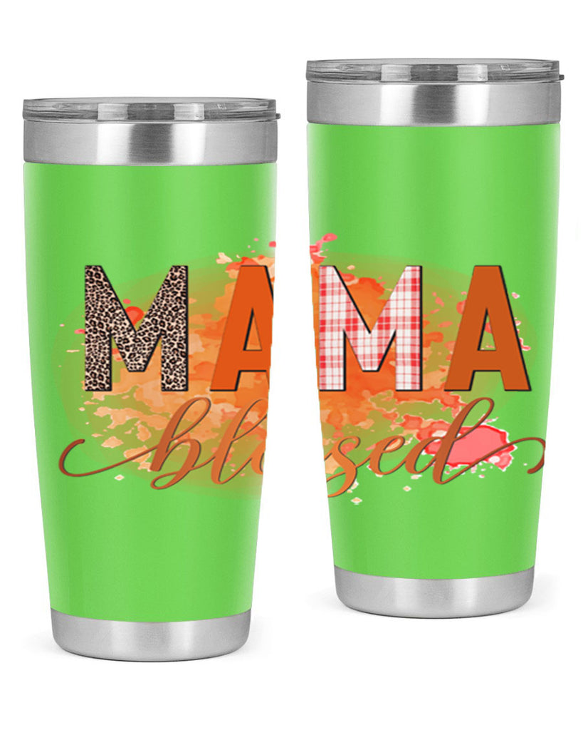 Mama Blessed 418#- fall- Tumbler
