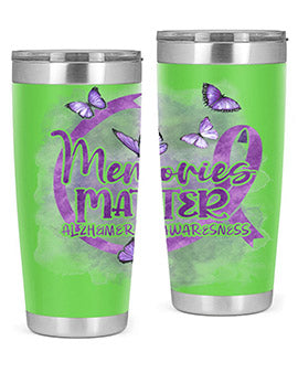 Memories Maer AlzheimerS Awareness 196#- alzheimers- Tumbler