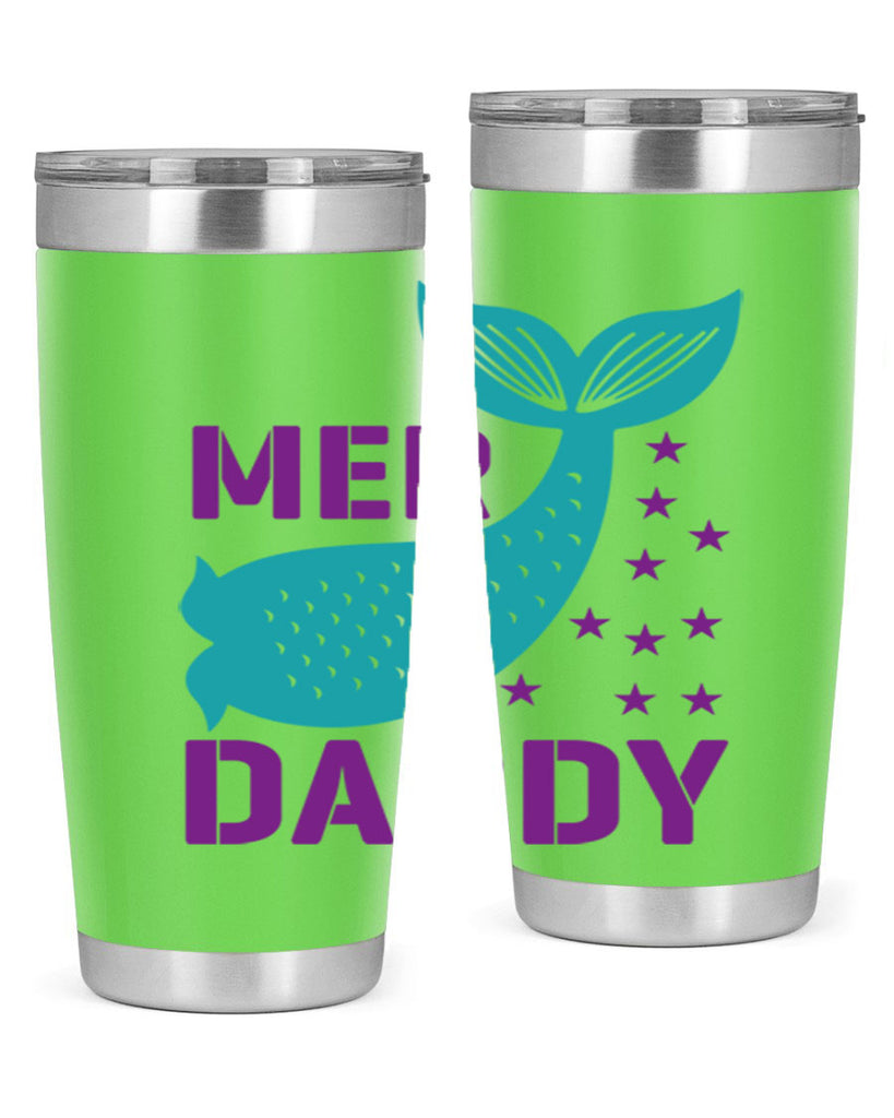 Mer Daddy 326#- mermaid- Tumbler