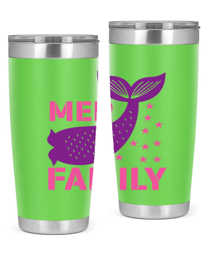 Mer Family 327#- mermaid- Tumbler