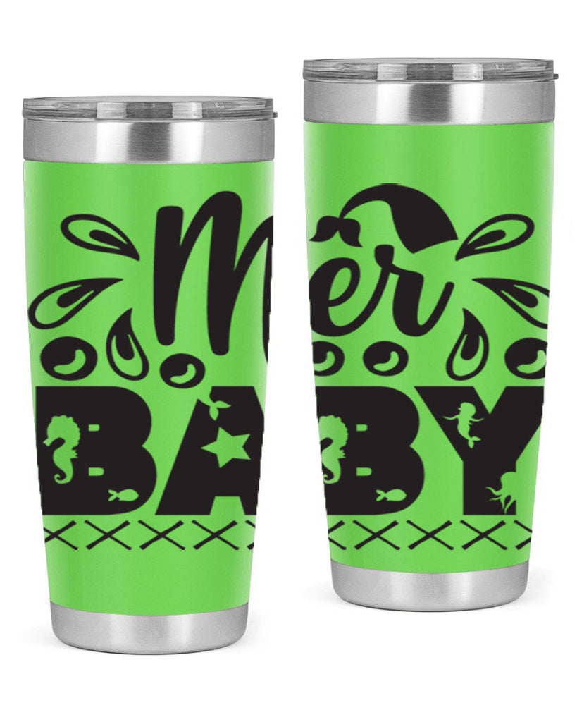 Mer baby 348#- mermaid- Tumbler