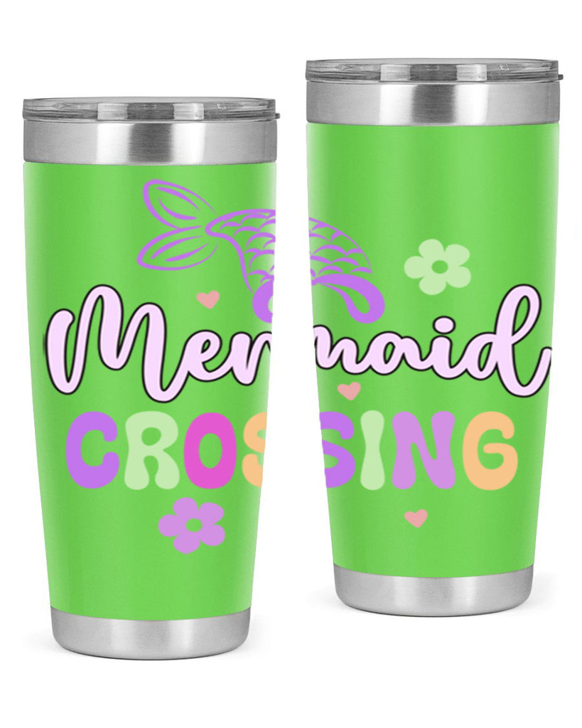 Mermaid Crossing 401#- mermaid- Tumbler