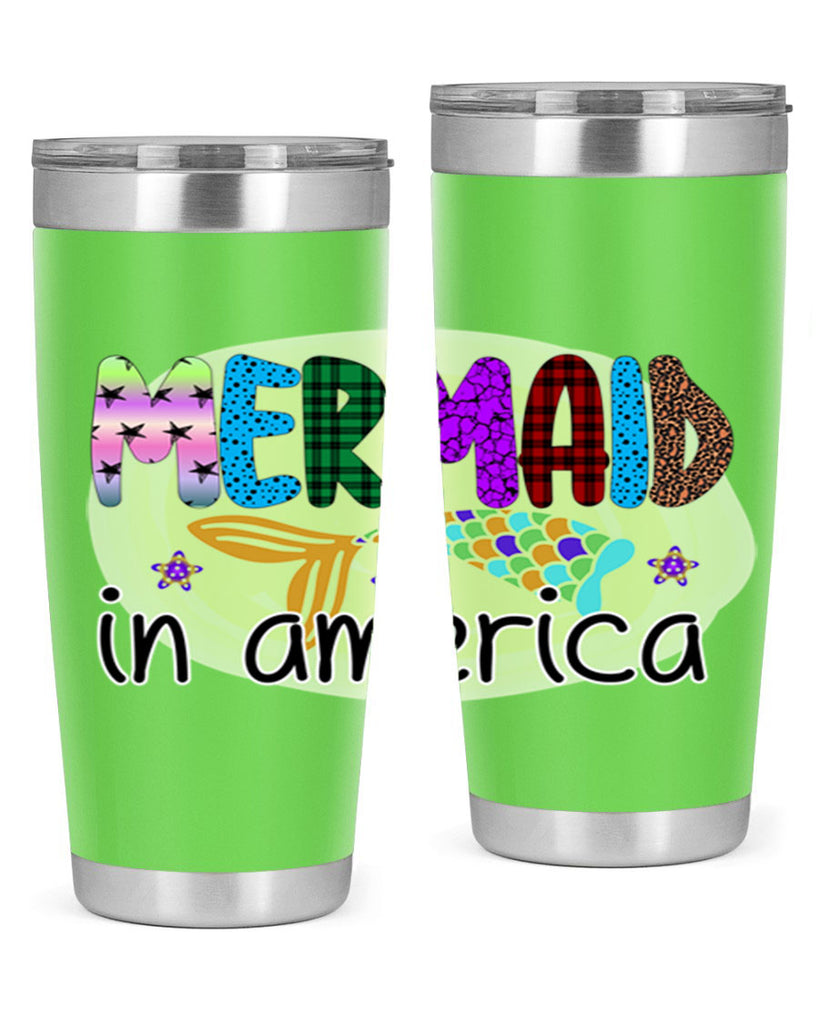 Mermaid In America 419#- mermaid- Tumbler