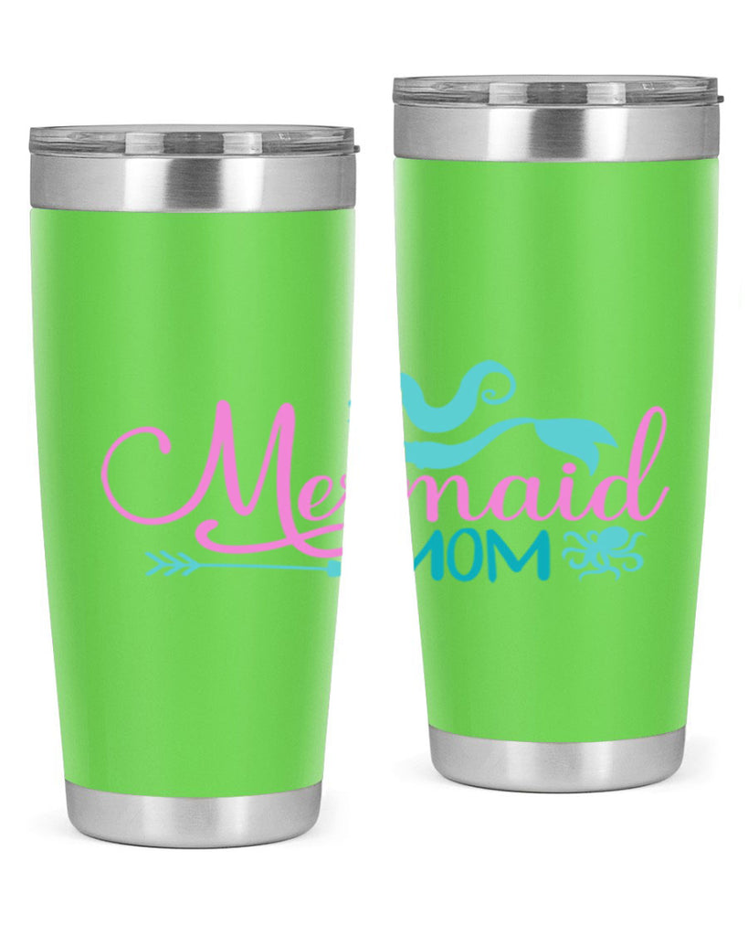 Mermaid Mom 374#- mermaid- Tumbler