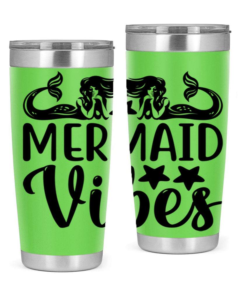 Mermaid vibes 462#- mermaid- Tumbler