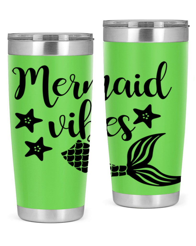 Mermaid vibes 463#- mermaid- Tumbler