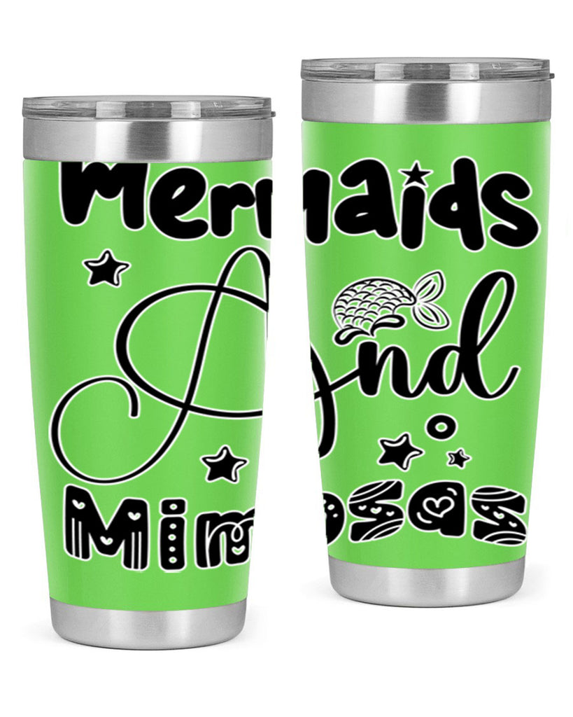 Mermaids and Mimosas 475#- mermaid- Tumbler