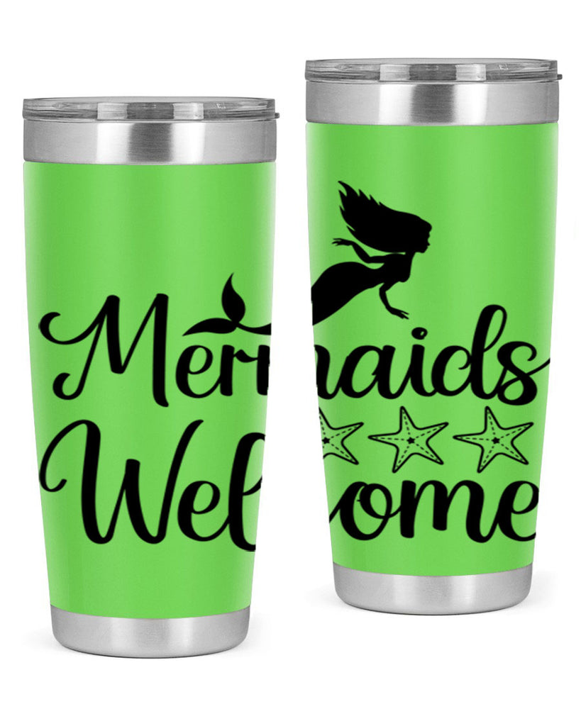 Mermaids welcome 498#- mermaid- Tumbler