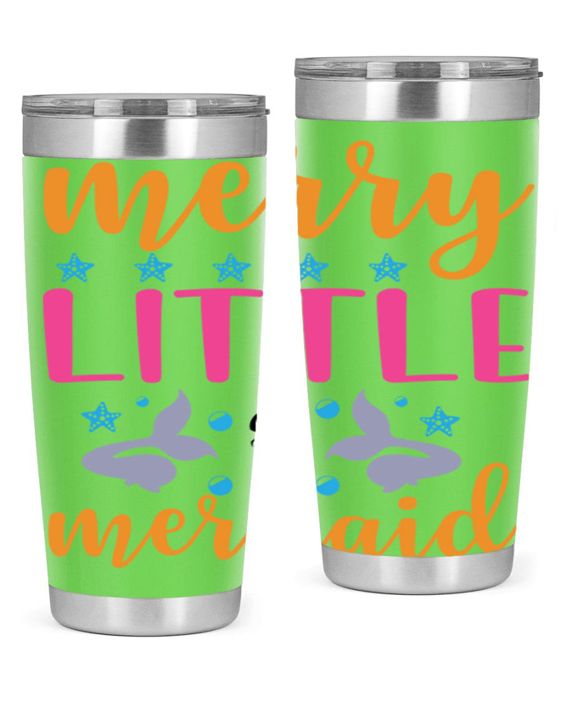 Merry Little Mermaid Design 503#- mermaid- Tumbler