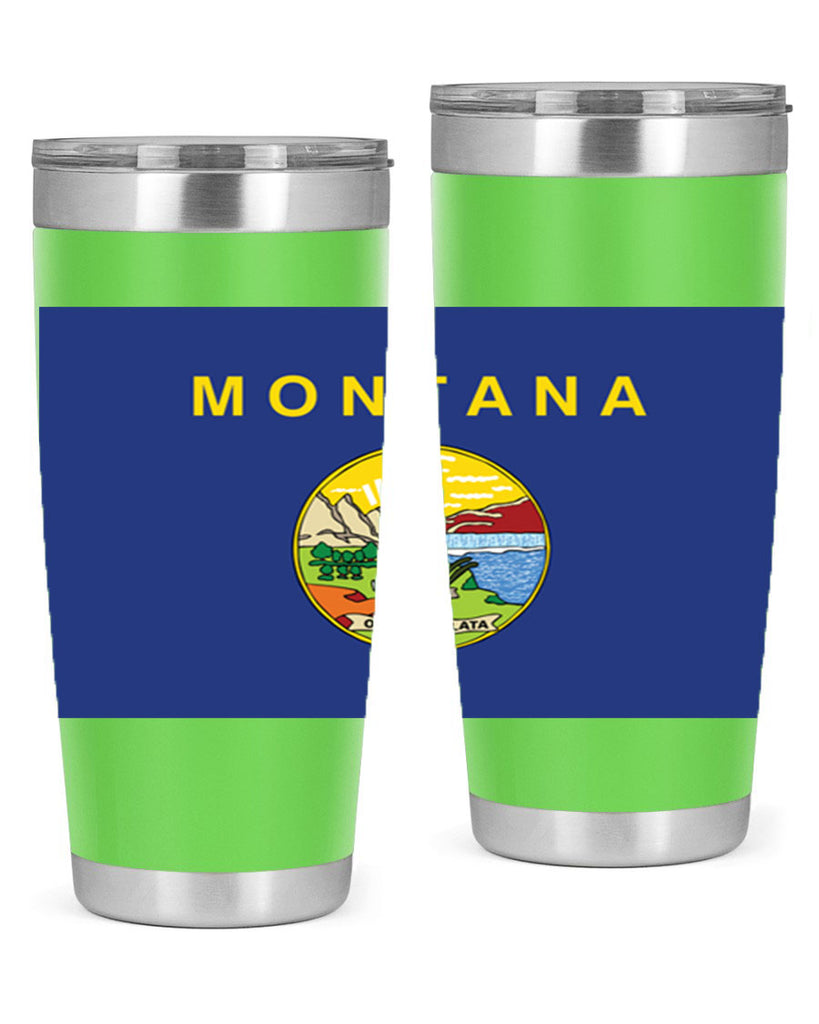 Montana 26#- Us Flags- Tumbler