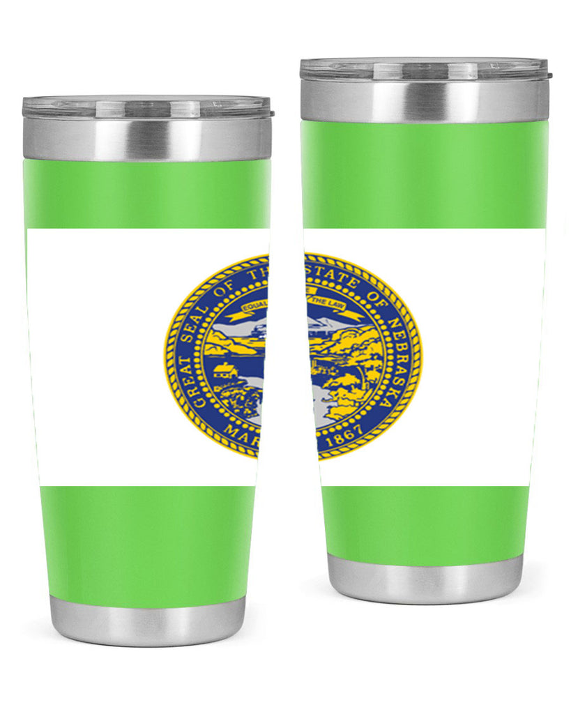 Nebraska 25#- Us Flags- Tumbler