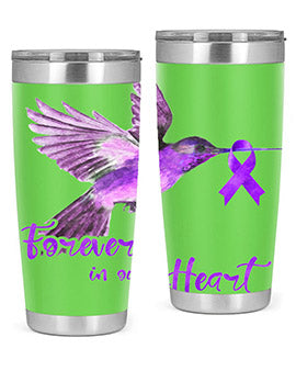 No One Figh Alone Ribbon Alzheimer 201#- alzheimers- Cotton Tank