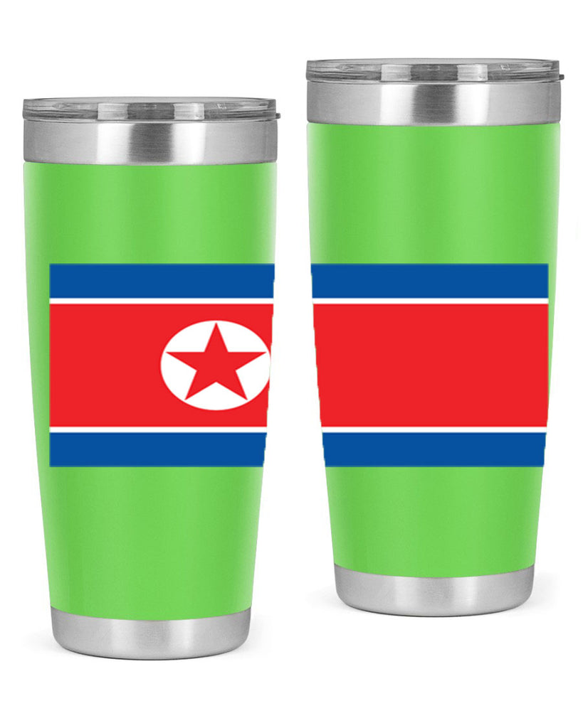 North Korea 70#- world flags- Tumbler