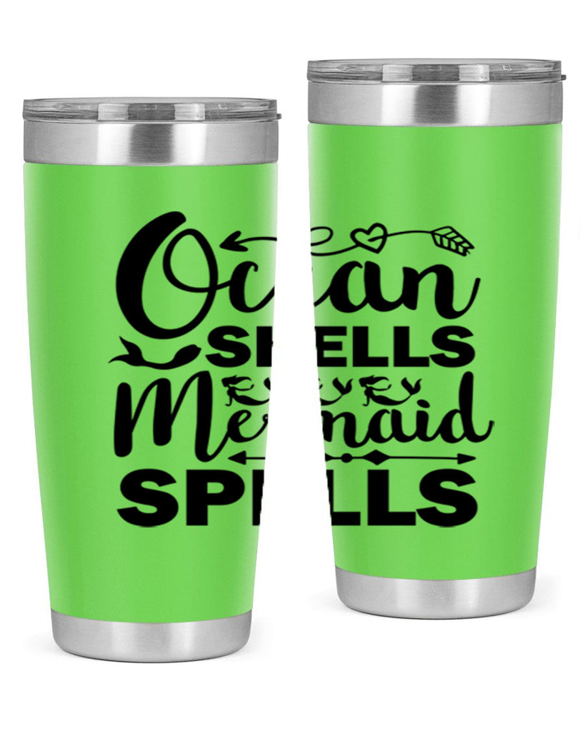 Ocean Shells Mermaid Spells 521#- mermaid- Tumbler