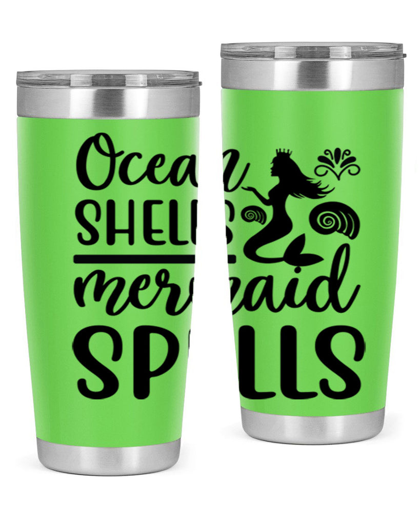 Ocean shells mermaid spells 522#- mermaid- Tumbler