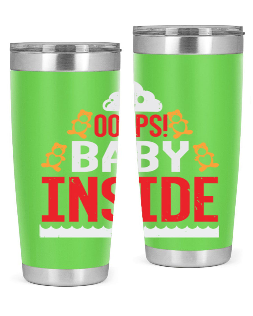 Ooops baby inside Style 24#- baby shower- tumbler