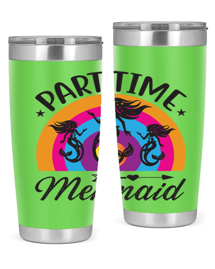 Part time mermaid 534#- mermaid- Tumbler