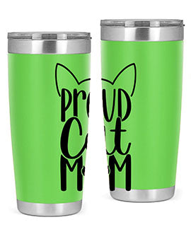 Pround Cat Mom Style 103#- cat- Tumbler