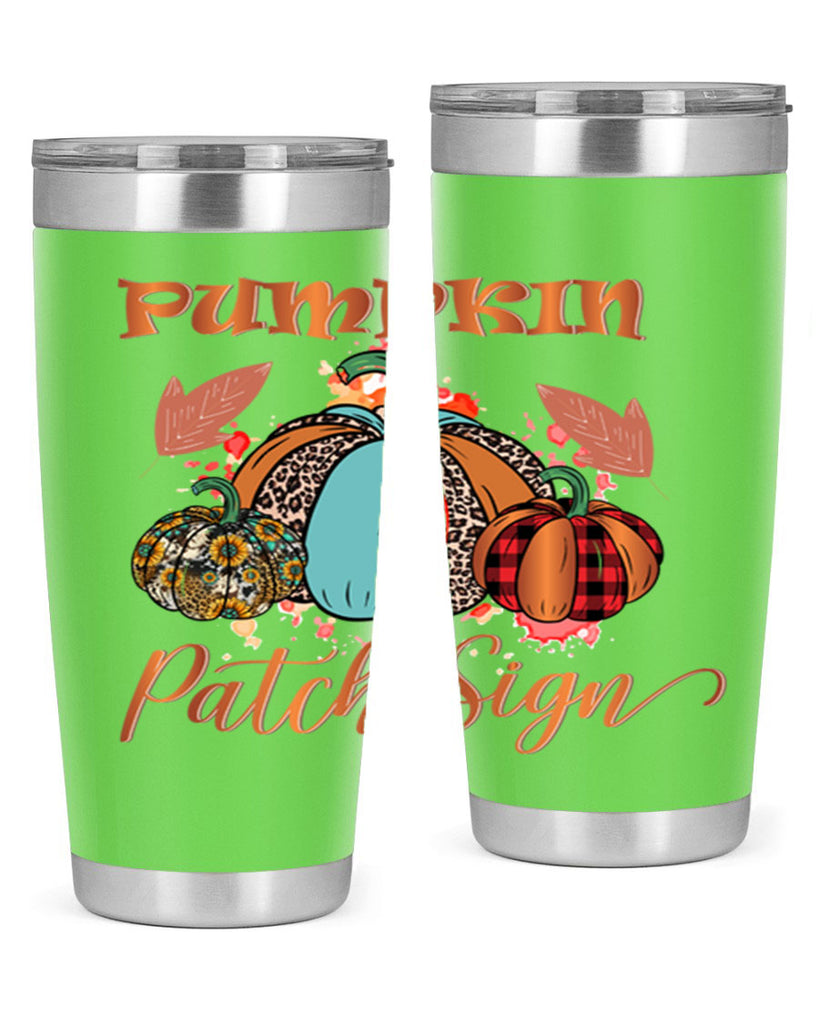 Pumpkin Patch Sign 530#- fall- Tumbler