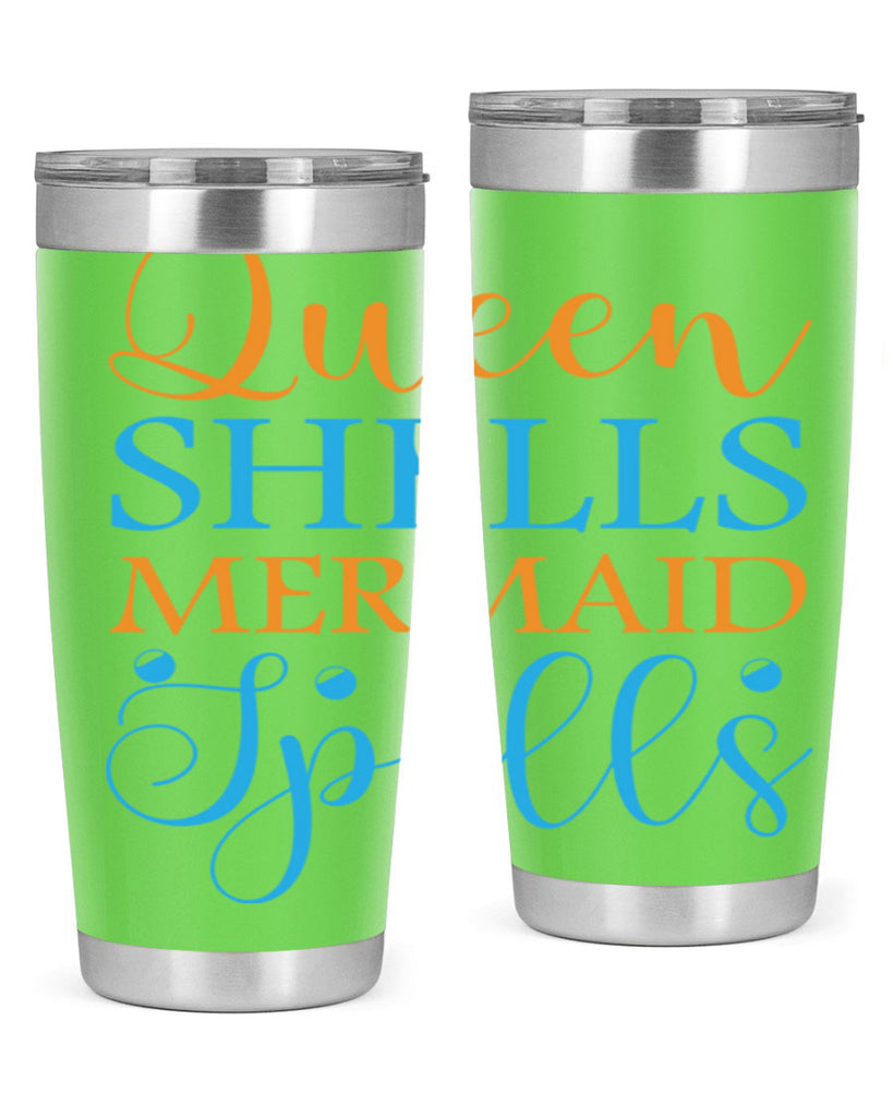 Queen Shells Mermaid Spells 546#- mermaid- Tumbler