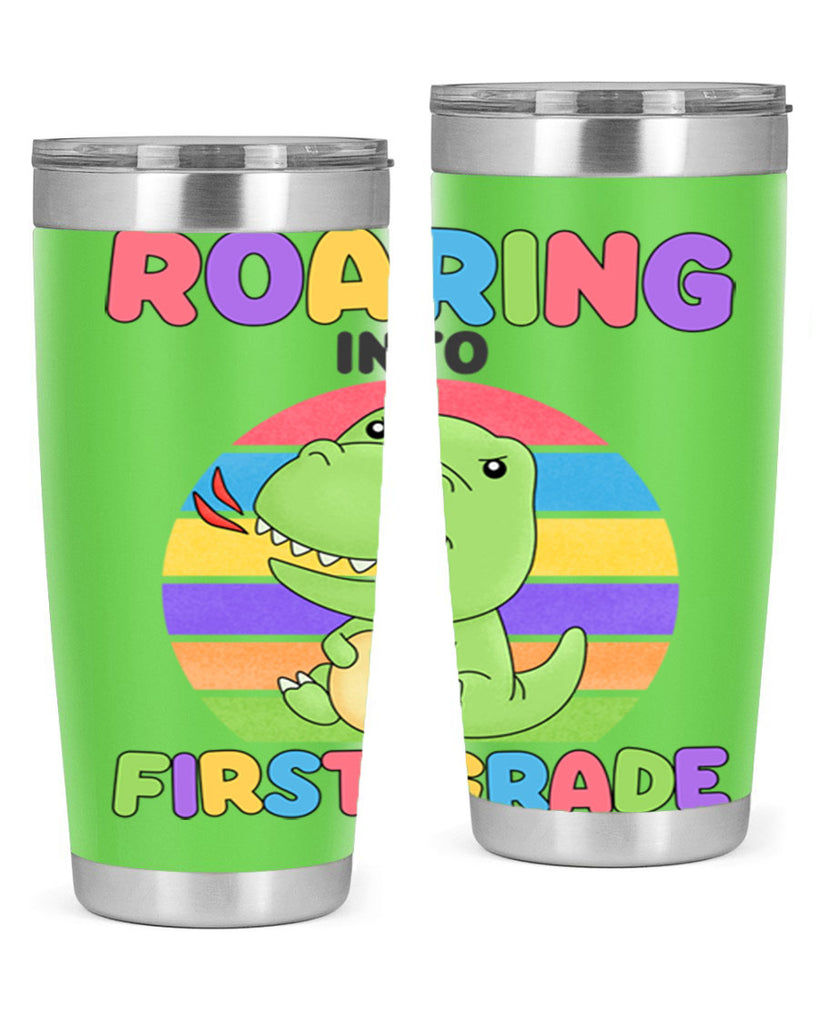 Roaring to 1st Grade Trex 2#- 1st grade- Tumbler