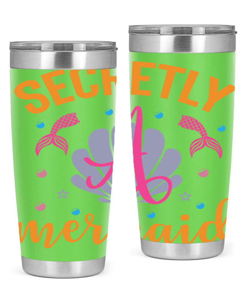 Secretly A Mermaid Design 583#- mermaid- Tumbler