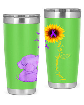 Sunflower Alzheimer Awareness shirt I Will Remember For You 215#- alzheimers- Tumbler