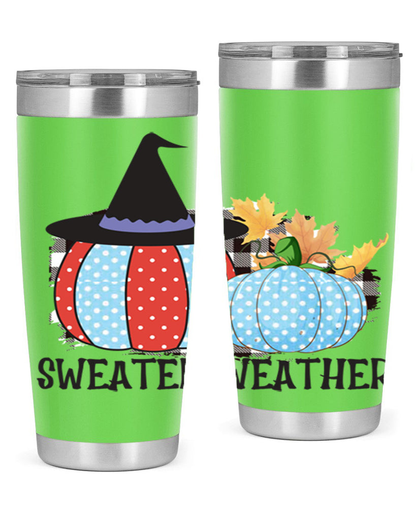 Sweater Weather Pumpkin Gnome 586#- fall- Tumbler