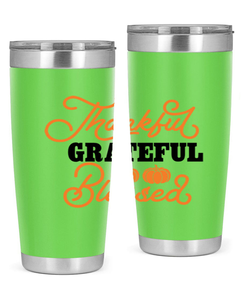 Thankful Grateful Blessed 604#- fall- Tumbler