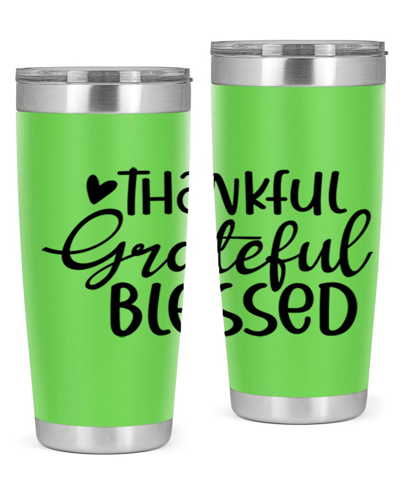 Thankful Grateful Blessed 605#- fall- Tumbler