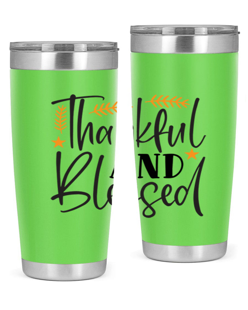 Thankfulandblessed 608#- fall- Tumbler