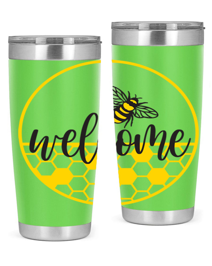 Welcome Bee and hive567#- spring- Tumbler